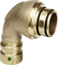 Viega Bogen 90 Grad mit SC Geopress 9694TW in 32mm Rotguss