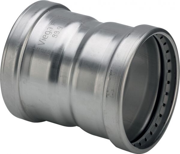 Viega Muffe mit SC Sanpress Inox 2315XLLF in LABS-frei in 108,0mm