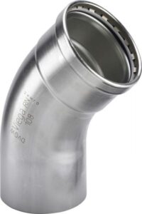 Viega Bogen 45 Grad mit SC Sanpress Inox 2326.1XLLF in LABS-frei in 64,0mm