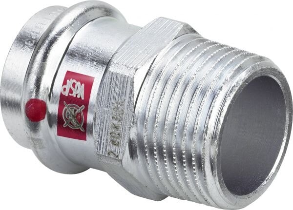 Übergangsstück PRESTABO 1111, 588663 54x2, aus unlegiertem Stahl mit Mehrkant+AG
