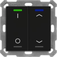 MDT Tastsensor Bussystem KNX- Unterputz schwarz matt 2-fach 4pkt RF-TAL55T206.D1