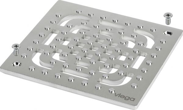 Viega Rost VIEGA 4933.61, 560768 143x143mm, rutschhemmend aus Edelstahl