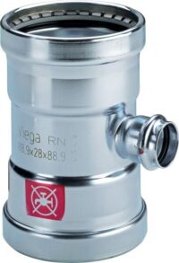 T-Stück PRESTABO 1118XL, 597832 108,0mm, aus unlegiertem Stahl