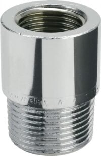 Rotguss Reduzierstück 3242, DVGW 3/4ax1"i, rund, verchromt