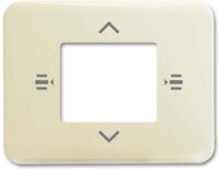 Busch-Jaeger Zentralplatte Schalter glänzend 6108/61-22G elf-weiß diverse Symbole