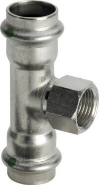 Bild vom Produkt: T-Stueck SANPRESS INOX 2317.2 437190 28x1/2x28mm, aus nichtrostendem Stahl