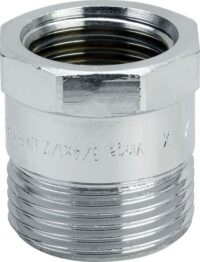 Messing Reduzier-Nippel 3244 3/4x1/2", verchromt