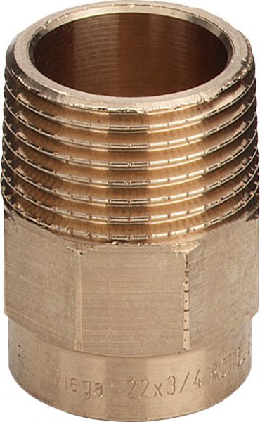 Rotguss-Uebergangsnippel 94243 G 22x3/4, p.Stueck