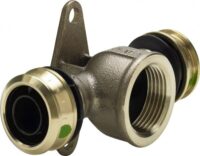 Wd Scheiben-T-Stück RAXOFIX 5325.8, 647711 20x3/4x20mm, aus Rotguss mit SC-Contur und AG, pro Stück