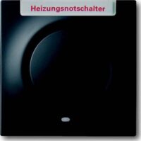 Busch-Jaeger Zentralplatte Schalter schwarz impuls 1789 H-775-101 matt BSF
