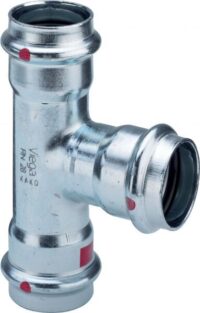 Viega T-Stück mit SC Prestabo 1118 in 54x18x54mm Stahl verzinkt