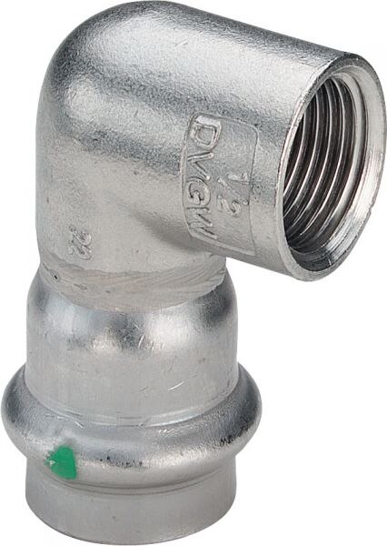 Winkel SANPRESS INOX 90Gr. 2314.2 436995 18x1/2", IG, aus nichtrostendem Stahl