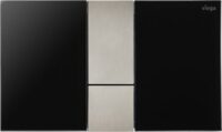 Viega WC Betätigungsplatte VfS 24 8614.1 Acryl tiefschwarz/edelstahlfarben