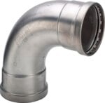 Viega Bogen 90 Grad mit SC Sanpress Inox 2316XLLF in LABS-frei in 108,0mm