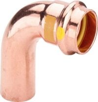 Bogen PROFIPRESS-G 2616.1 12mm 90 Grad 346881, I+A, aus Kupfer, für Gas