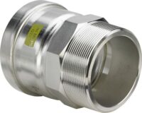 Übergangsstück SANPRESS INOX G 0211XL 76,1x21/2 632526 mit Mehrkantu AG Edelstahl