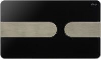 Bild vom Produkt: VIEGA WC Betätigungsplatte VfS 23 8613.1 Acryl tiefschwarz/edelstahlfarben