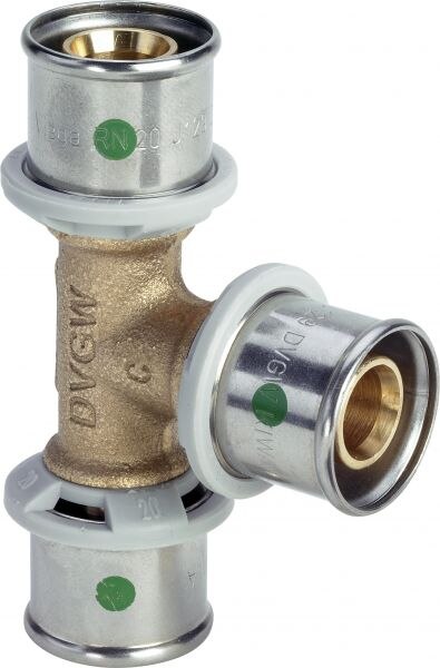 Rotguss-T-Stück SANFIX-P 2118, 303518 16mm, aus Rotguss