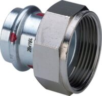 Viega Verschraubung mit SC Prestabo 1163 in 28mm x G1 Stahl verzinkt