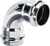Ablaufbogen VIEGA 5696, 622329 90 Grad m.2 Muffen und O-Ringen, DN 32,vchr
