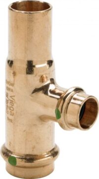 T-Stück PROFIPRESS 2418.1, 22x15x22mm 477356, aus Kupfer mit Einsteckende, für Wasser