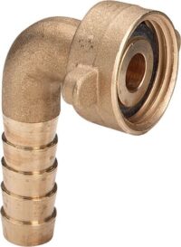 Winkelschlauchverschraubung 1/2x3/4" flachdichtend messing blank