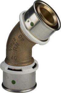 Rotguss -Winkelkupplung 45Gr SANFIX-P 2126 575083, 50mm, aus Rotguss