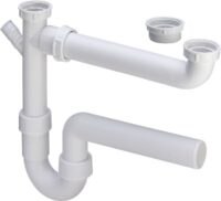 Ablaufverbindung VIEGA 79485 110536 11/2"x50x90-310, mit waagerecht Abg., Kunstst.