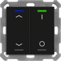 MDT Tastsensor Bussystem KNX- Unterputz schwarz matt 2-fach 4pkt RF-TAL55T206.C1