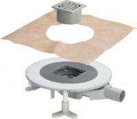 Badablauf ADVANTIX TOP 669249 4914.20 DN 50 mit Aufsatz 100x100mm Rahmen a Kst