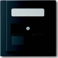 Busch-Jaeger Zentralplatte Mod-Jack 2-fach impuls 1800-775 schwarz Schraubbefestigung