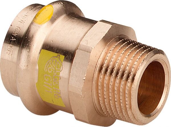 Übergangsstück PROFIPRESS-G 2611 15x3/4, 346133, aus Rotguss, mit AG, für Gas