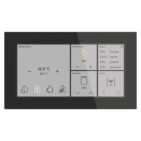 MDT Bedientableau Unterputz KNX schwarz Farbe Touch BE-GTS06TS.01S