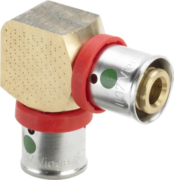 Viega Viega Winkelkupplung mit SC 1214.3 in 15x1,5mm Rotguss