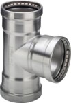 Viega T-Stück mit SC Sanpress Inox 2318XLLF in LABS-frei in108,0x28x108,0mm