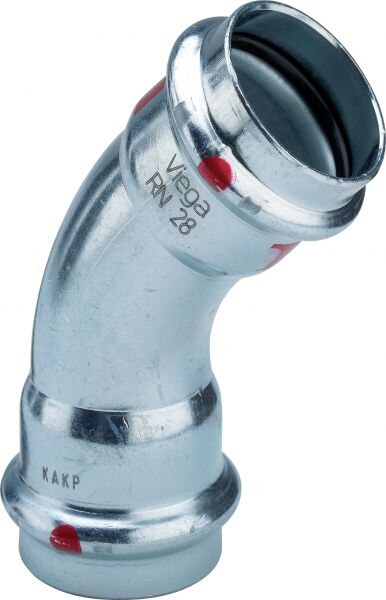 Bogen PRESTABO 45 Grad 1126, 558260 15mm, aus unlegiertem Stahl
