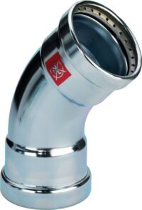 Bogen PRESTABO 45 Grad 1126XL, 597610 76,1mm, aus unlegiertem Stahl