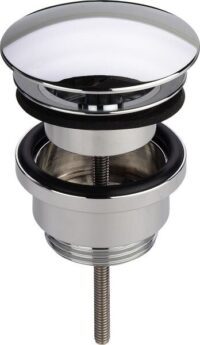 Univ Ventil VISIGN V1 5438 492670 11/4"x63mm, mit runder Haube, verchromt