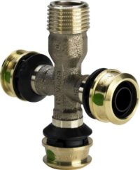 Kreuzstück RAXOFIX 5318.9, 647650 1/2x16 aus Rotguss mit SC-Contur und R-AG, pro Stück