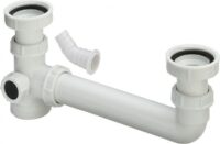 Ablaufverbindung VIEGA 794.1 122539 2"x2"x80-310, für Doppelsp.,Kunststoff