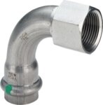 Bogen SANPRESS INOX 90Grad 2314.5 437107 18x3/4", IG, aus nichtrostendem Stahl
