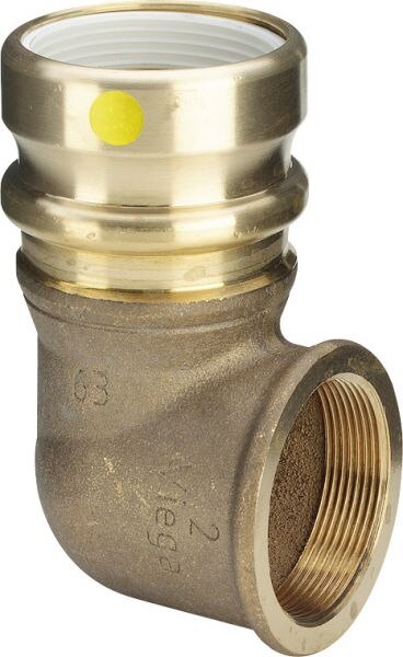 Viega Viega Übergangsbogen 90 Grad mit SC Geopress 9614.2G in 32mm x Rp1 Rotguss