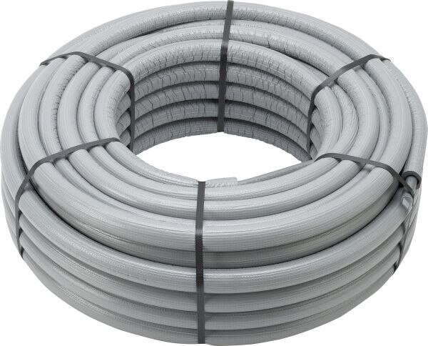 Raxofix Rohr mit Dämmung 9mm Ring 50m 5302.5 - 20x2,8mm Kunststoff grau
