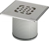 Aufsatz VIEGA 4934.6, 555467 150x150mm verschraubt mit Edelstahlrahmen