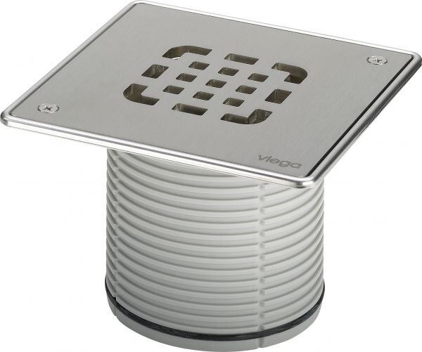 Viega Aufsatz VIEGA 4934.6, 555467 150x150mm verschraubt mit Edelstahlrahmen