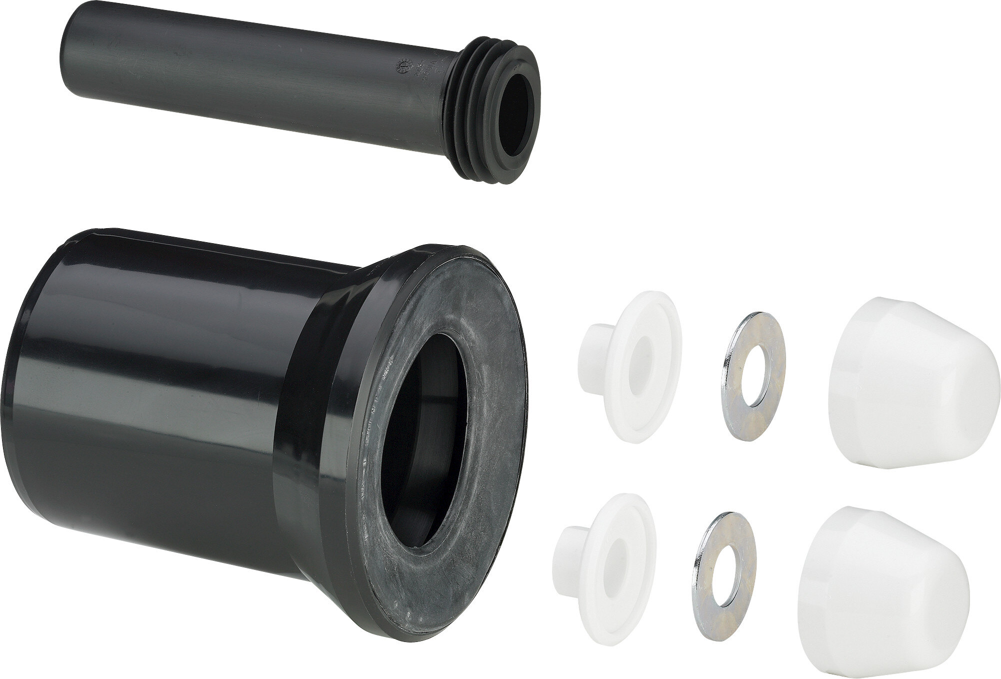 Klosett-Anschluss-Garnitur 45x180/DN100x180, für Wand-WC