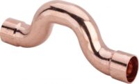 Löt-Kupfer-Ueberbogen 95085 18mm, mit 2 Muffen, pro Stück