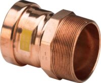 Übergangsstück PROFIPRESS-G 2611XL 64,0x21/2, 577902,aus Rotguss, mit AG, für Gas