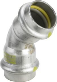 Bogen SANPRESS INOX G 0226 45 Grad 18mm 486136 aus Edelstahl rostfrei