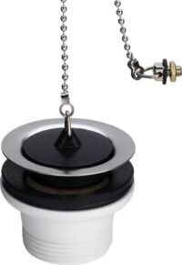 Ablaufventil VIEGA 7432.51 106140 11/2"x70 mit Kette, Hoehe 40mm, Kunststoff